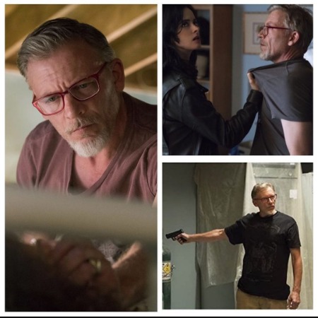 Callum Keith Rennie on the set of Frank's Cock with Jessica Jones.